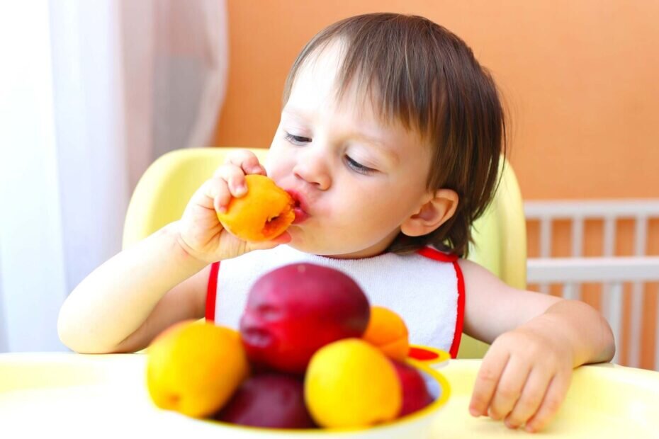 frutas na introdução alimentar infantil do bebê