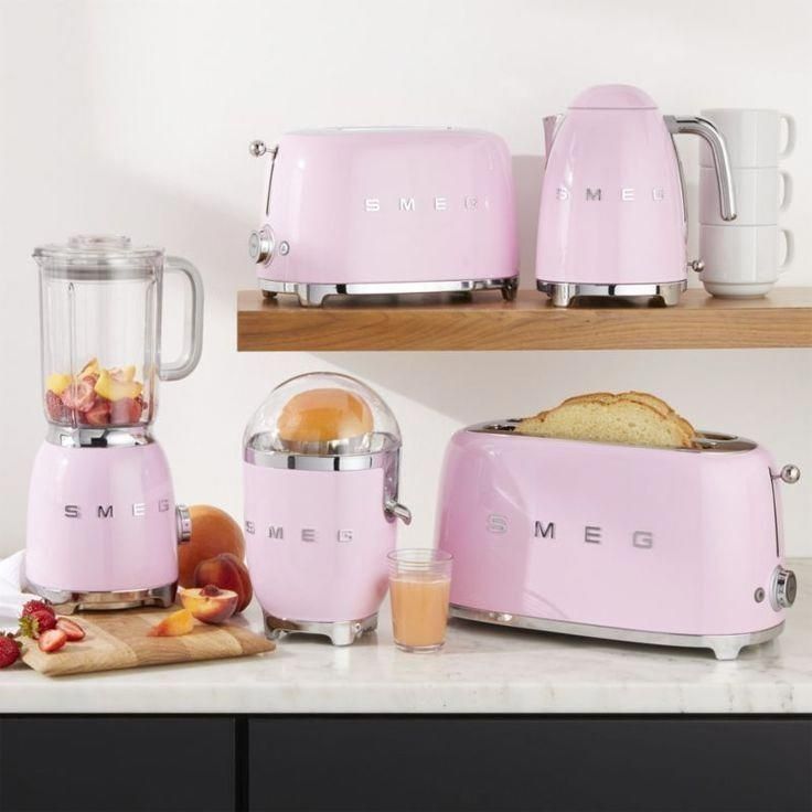 eletrodomésticos cor de rosa