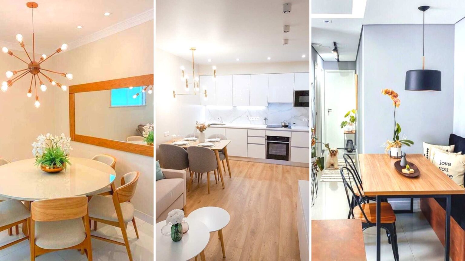 40 inspirações que você precisa saber para sua sala de jantar pequena ...